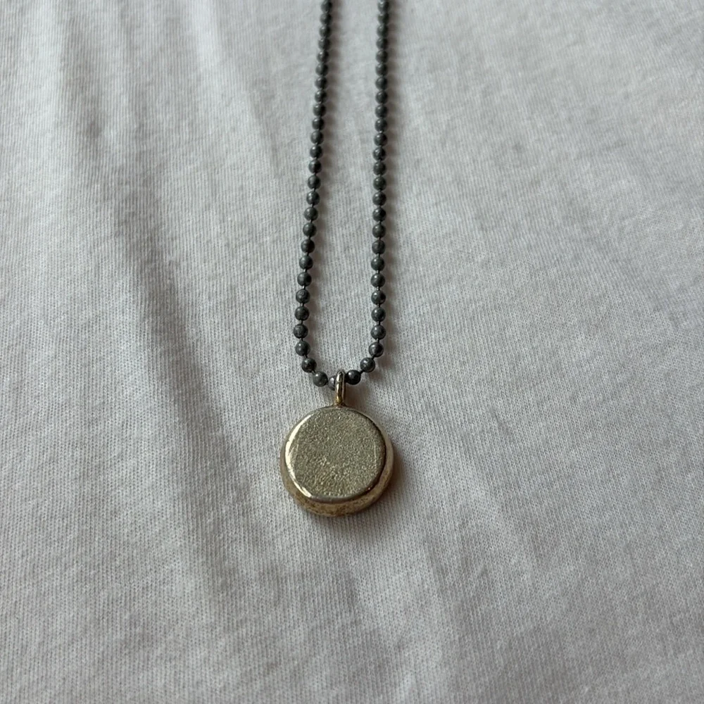 Vintage July Blue Birth Flower Necklace. Y2K